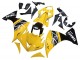 2009-2011 Yamaha YZF 1000 R1 Motorcycle Fairing Kits - Yellow White Black Stripe UK Manufacturers