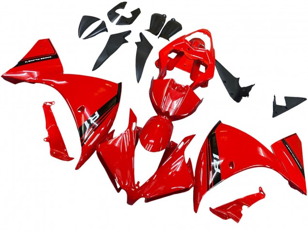 2012-2014 Yamaha YZF 1000 R1 Motorcycle Fairing - Red Glossy Black UK Manufacturers