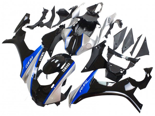 2015-2019 Yamaha YZF 1000 R1 Motorcycle Fairings - Silver Blue Glossy Black UK Manufacturers