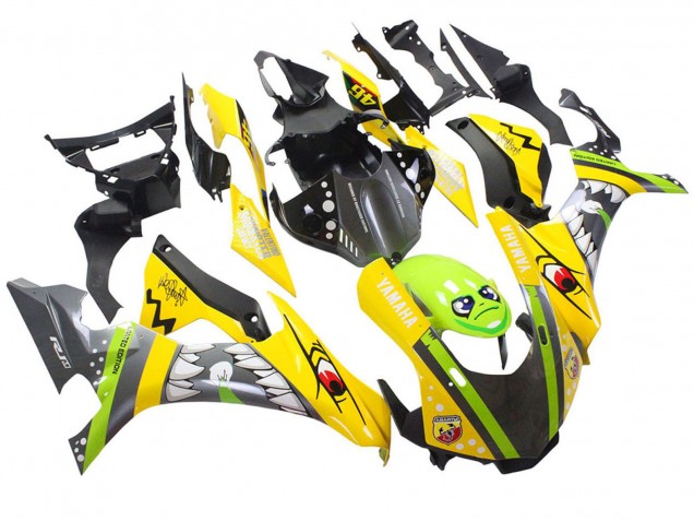 2015-2019 Yamaha YZF 1000 R1 Motorcycle Fairings - Yellow Green Shark UK Manufacturers