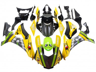 2015-2019 Yamaha YZF 1000 R1 Motorcycle Fairings - Yellow Green Shark UK Manufacturers