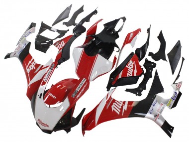 2015-2019 Yamaha YZF 1000 R1 Motorcycle Fairing - White Red Black Milwaukee UK Manufacturers