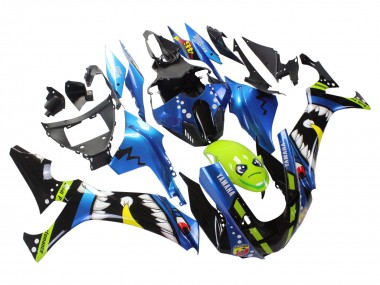 2020-2025 Yamaha YZF 1000 R1 Motorcycle Fairings - Blue Green Black Shark UK Manufacturers