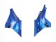 2020-2025 Yamaha YZF 1000 R1 Motorcycle Fairings - Blue Green Black Shark UK Manufacturers