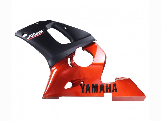 1998-2002 Yamaha YZF 600 R6 Motorcycle Fairings - Orange Matte Black UK Manufacturers