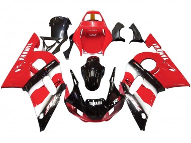 1998-2002 Yamaha YZF 600 R6 Motorcycle Fairing - Red White Glossy Black UK Manufacturers