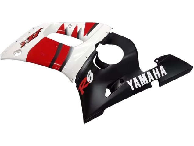 1998-2002 Yamaha YZF 600 R6 Motorcycle Fairings - White Red Glossy Black UK Manufacturers