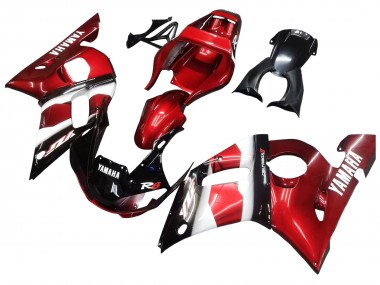 1998-2002 Yamaha YZF 600 R6 Motorcycle Fairings - Red White Glossy Black UK Manufacturers