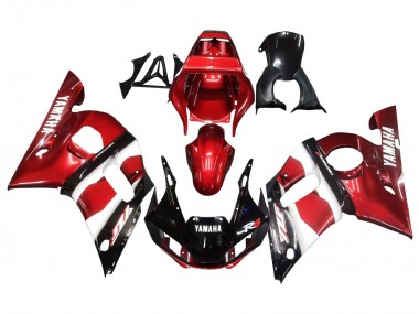 1998-2002 Yamaha YZF 600 R6 Motorcycle Fairings - Red White Glossy Black UK Manufacturers