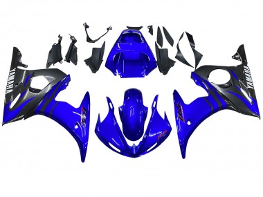 2006-2009 Yamaha YZF R6S Motorcycle Fairings - Blue Black UK Manufacturers
