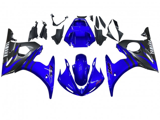 2006-2009 Yamaha YZF R6S Motorcycle Fairings - Blue Black UK Manufacturers