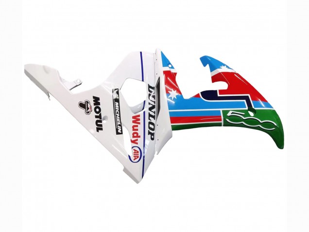 2006-2009 Yamaha YZF R6S Motorcycle Fairings - White Blue Green Red Kastinee Dunlop Motul UK Manufacturers