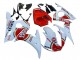 2006-2009 Yamaha YZF R6S Motorcycle Fairings - White Red Lucky Strike Motul UK Manufacturers