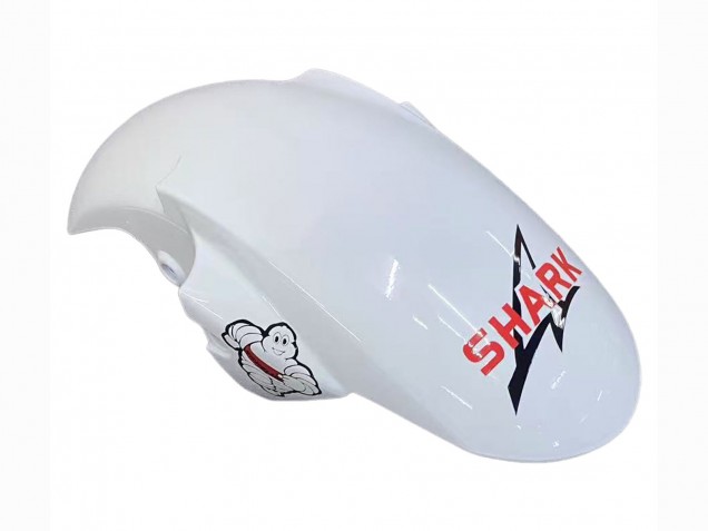 2006-2009 Yamaha YZF R6S Motorcycle Fairings - White with Dark Black Flame UK Manufacturers