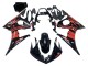 2006-2009 Yamaha YZF R6S Motorcycle Fairing - Glossy Black Red UK Manufacturers