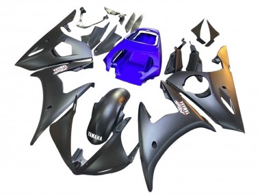 2006-2009 Yamaha YZF R6S Motorcycle Fairings - Blue Matte Black UK Manufacturers