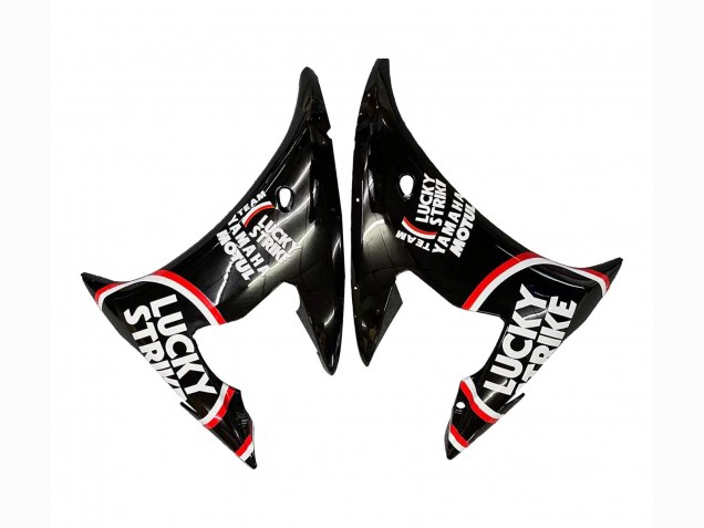 2006-2009 Yamaha YZF R6S Motorcycle Fairings - Glossy Black Red White Lucky Strike Motul UK Manufacturers