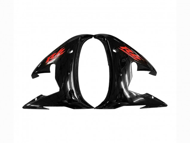 2006-2009 Yamaha YZF R6S Motorcycle Fairings - Glossy Black Red UK Manufacturers