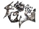 2006-2009 Yamaha YZF R6S Motorcycle Fairings - Grey Matte Black Geometric UK Manufacturers