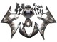 2006-2009 Yamaha YZF R6S Motorcycle Fairings - Grey Matte Black Geometric UK Manufacturers