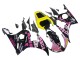 2006-2009 Yamaha YZF R6S Motorcycle Fairings - Yellow Pink Glossy Black Rossi Repsol 46 UK Manufacturers