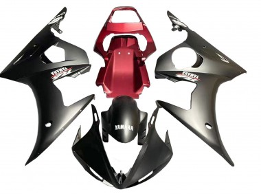 2006-2009 Yamaha YZF R6S Motorcycle Fairing - Red Matte Black UK Manufacturers