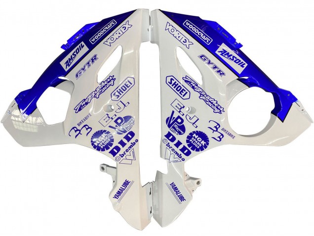 2003-2004 Yamaha YZF R6 Motorcycle Fairings - White Blue GYTR UK Manufacturers