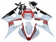 2006-2009 Yamaha YZF R6S Motorcycle Fairings - White Red Glossy Black UK Manufacturers