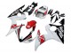 2003-2004 Yamaha YZF R6 Motorcycle Fairings - White Red Glossy Black Motul UK Manufacturers