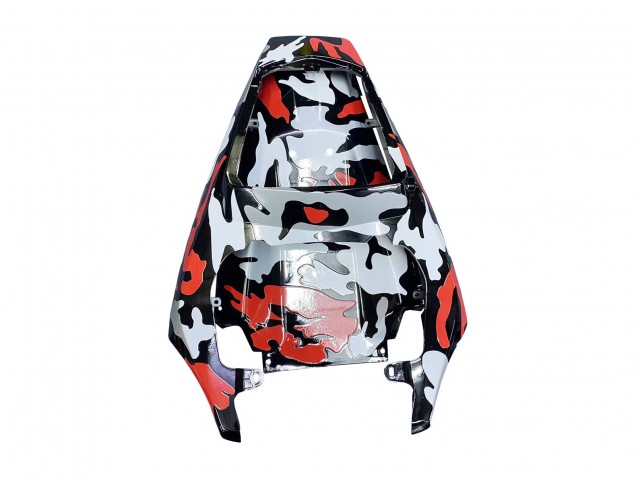 2006-2009 Yamaha YZF R6S Motorcycle Fairings - Black Red Grey Camouflage UK Manufacturers
