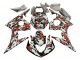 2006-2009 Yamaha YZF R6S Motorcycle Fairings - Black Red Grey Camouflage UK Manufacturers