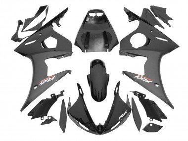 2006-2009 Yamaha YZF R6S Motorcycle Fairings - Glossy Black Matte Black UK Manufacturers