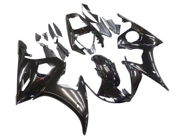2006-2009 Yamaha YZF R6S Motorcycle Fairings - Glossy Black UK Manufacturers