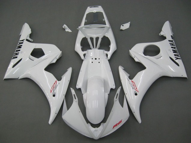 2006-2009 Yamaha YZF R6S Motorcycle Fairings - White UK Manufacturers