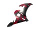 2005 Yamaha YZF 600 R6 Motorcycle Fairings - Matte Black Red Geometric UK Manufacturers