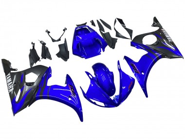 2005 Yamaha YZF 600 R6 Motorcycle Fairings - Glossy Blue Black UK Manufacturers