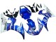 2005 Yamaha YZF 600 R6 Motorcycle Fairings - Blue White Red Motul Michelin Fiat UK Manufacturers