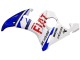 2005 Yamaha YZF 600 R6 Motorcycle Fairings - White Blue Dunlop Fiat Motul UK Manufacturers