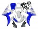 2005 Yamaha YZF 600 R6 Motorcycle Fairings - White Blue Yamalube UK Manufacturers