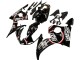 2005 Yamaha YZF 600 R6 Motorcycle Fairings - Glossy Black White Lucky Strike Motul UK Manufacturers