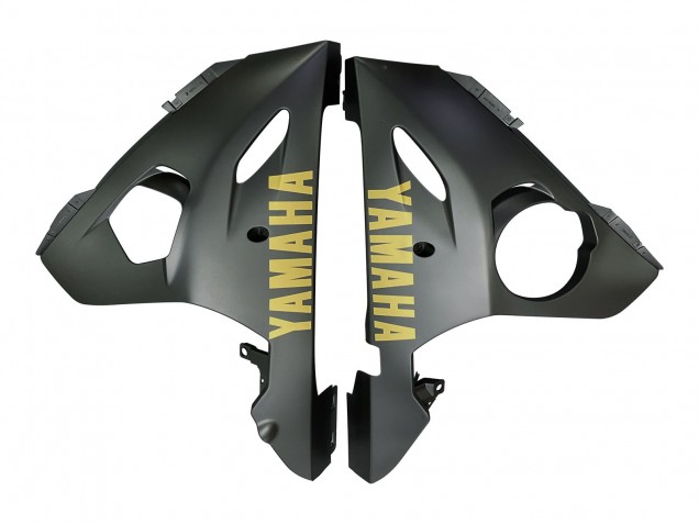 2005 Yamaha YZF 600 R6 Motorcycle Fairings - Grey Matte Black Gold UK Manufacturers