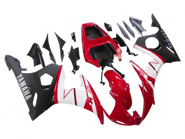 2005 Yamaha YZF 600 R6 Motorcycle Fairings - Red White Matte Black UK Manufacturers