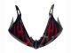 2005 Yamaha YZF 600 R6 Motorcycle Fairings - Black with Red Flame UK Manufacturers