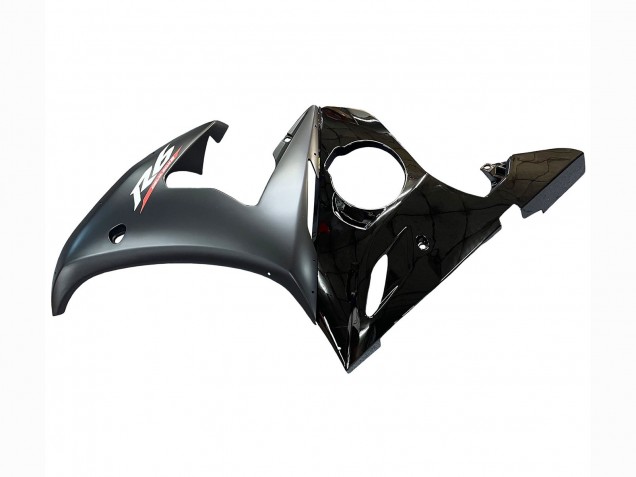 2005 Yamaha YZF 600 R6 Motorcycle Fairings - Glossy Black Matte Black Gold UK Manufacturers