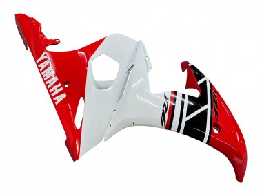 2005 Yamaha YZF 600 R6 Motorcycle Fairings - White Red Glossy Black UK Manufacturers