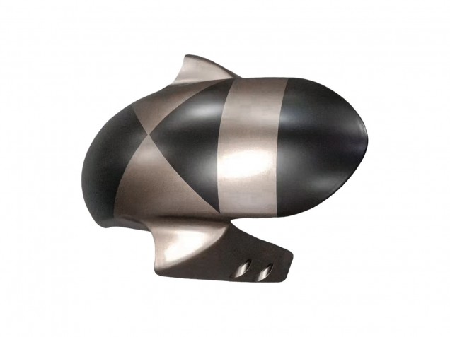 2005 Yamaha YZF 600 R6 Motorcycle Fairings - Matte Black Grey Geometric UK Manufacturers