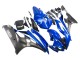 2006-2007 Yamaha YZF 600 R6 Motorcycle Fairings - Blue White Glossy Black UK Manufacturers
