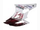 2006-2007 Yamaha YZF 600 R6 Motorcycle Fairings - White Maroon Red Fiat Acer Yamalube UK Manufacturers