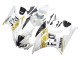 2006-2007 Yamaha YZF 600 R6 Motorcycle Fairings - White Gold Black Fiat UK Manufacturers