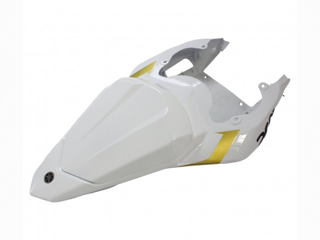 2006-2007 Yamaha YZF 600 R6 Motorcycle Fairings - White Gold Black Fiat UK Manufacturers